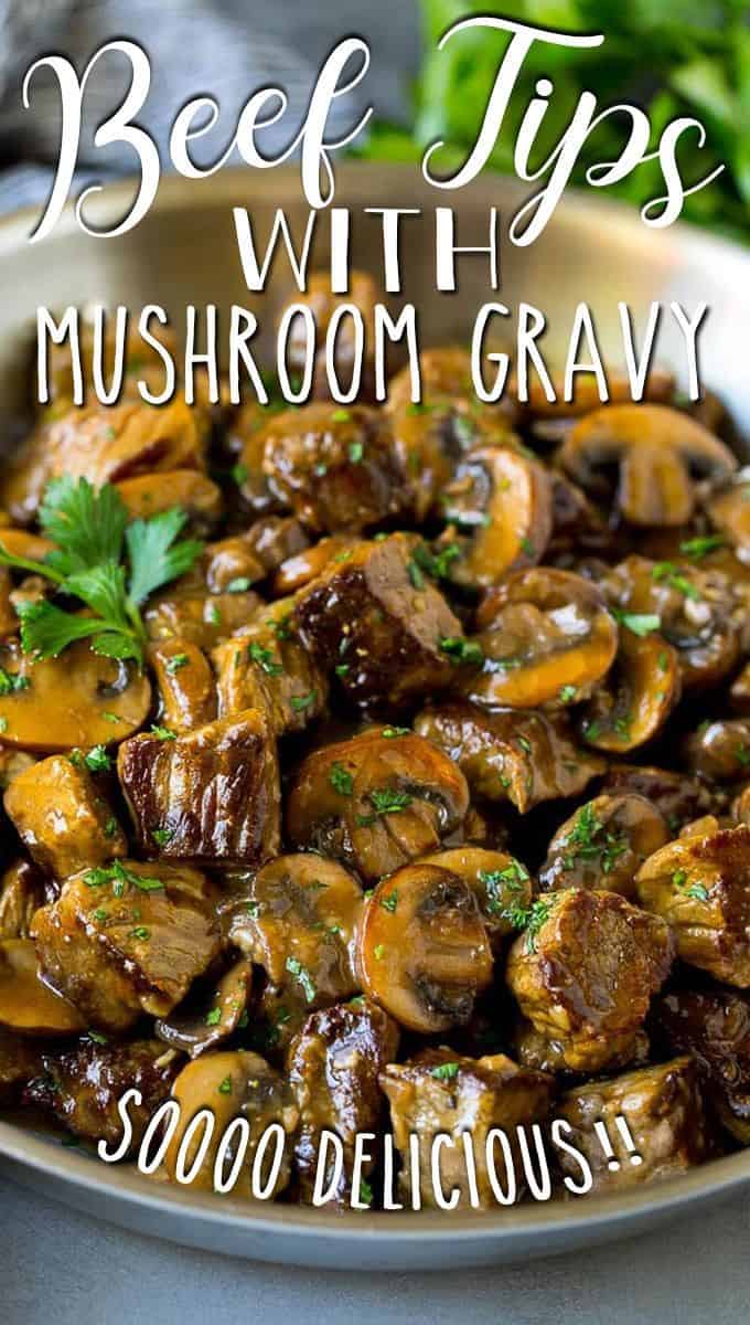 Beef Tips With Mushroom Gravy