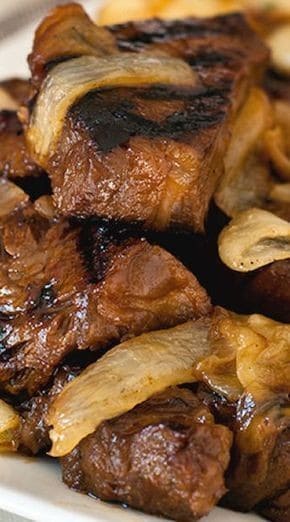 Steak Tips With Caramelized Onions