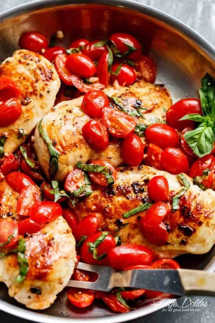 Garlic Tomato Basil Chicken