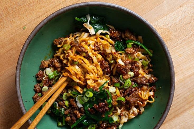 Tangy Chili Pork Noodles