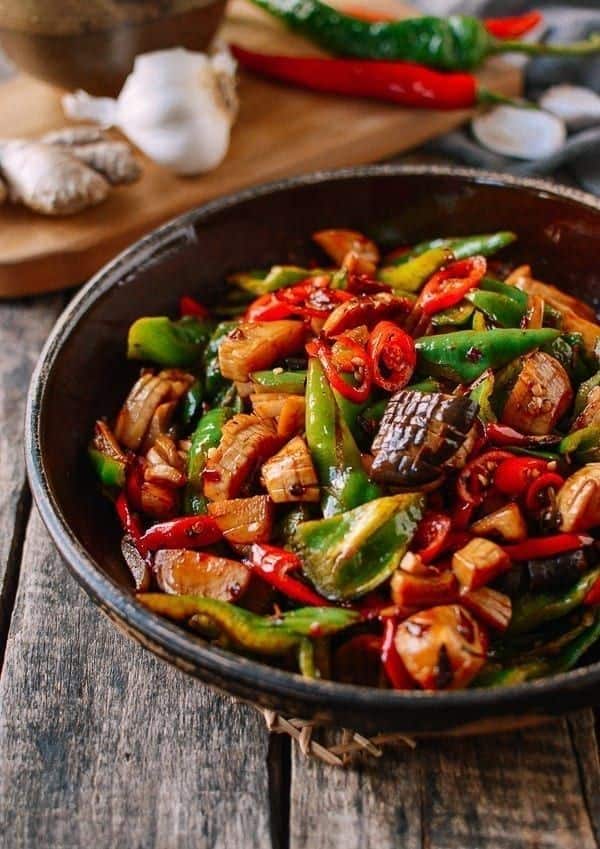 Spicy King Oyster Mushroom Stir-fry