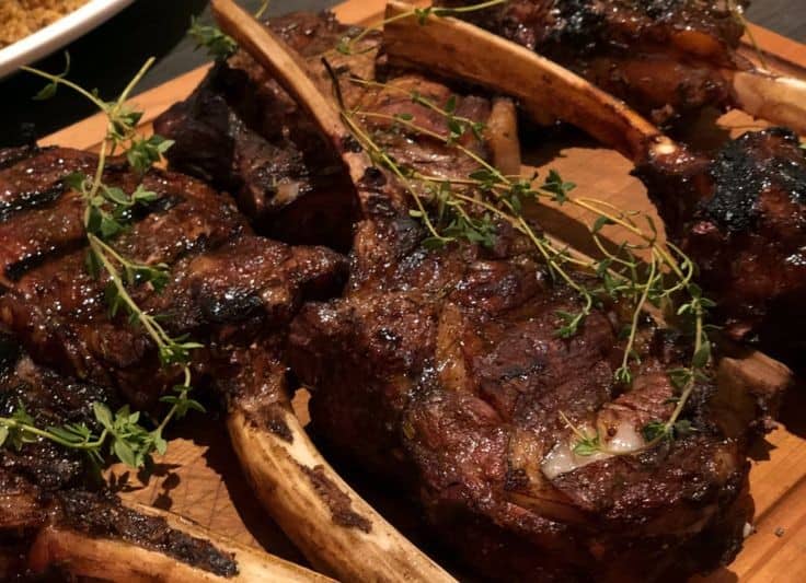 Balsamic Glazed Grilled Veal Chops