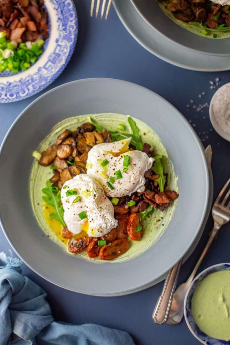 Bacon & Egg Breakfast Bowl With Whipped Cottage Cheese