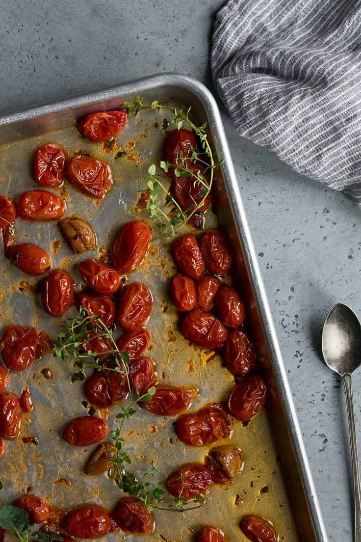 Roasted Grape Tomatoes With Oregano And Thyme