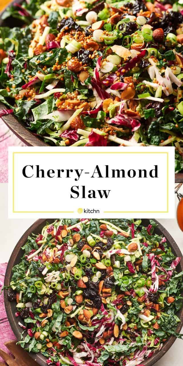 Honey-Mustard Almond And Dried Cherry Slaw