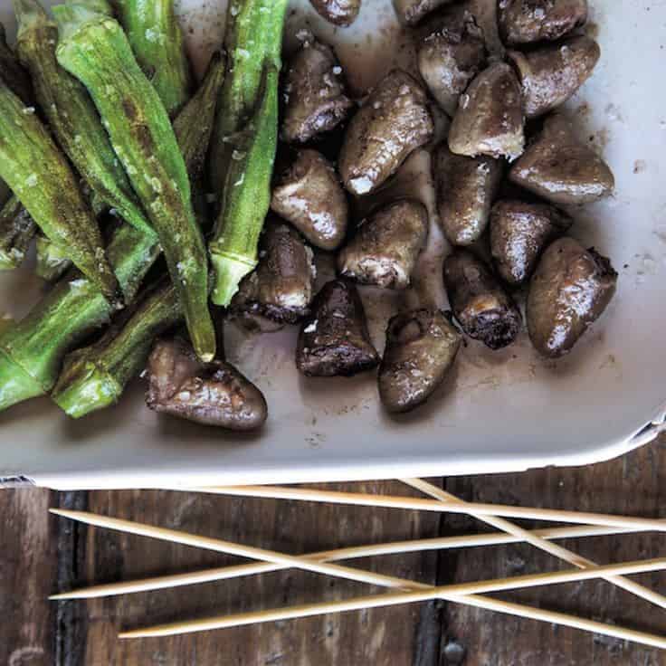 Chicken Hearts Cooked In Brown Butter