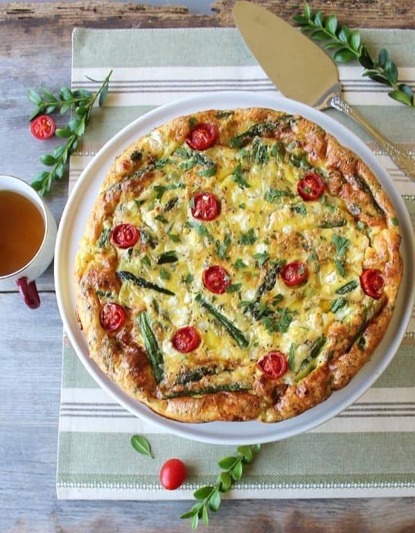 Spring Frittata With Fresh Garden Herbs