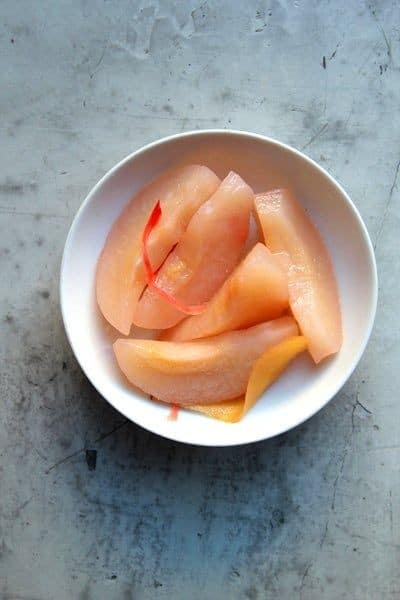 Pickled Asian Pears With Lemon