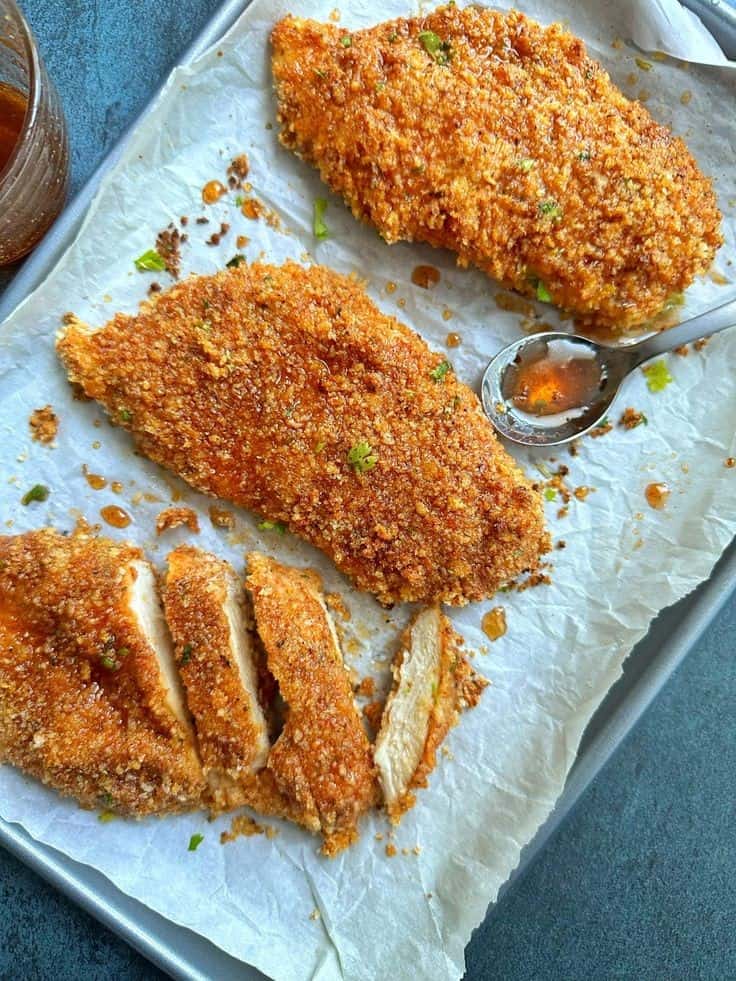 Crispy Baked Hot Honey Chicken