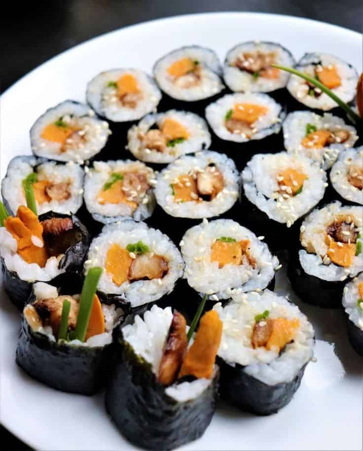 Vegan Lion’s Mane Mushroom Sushi