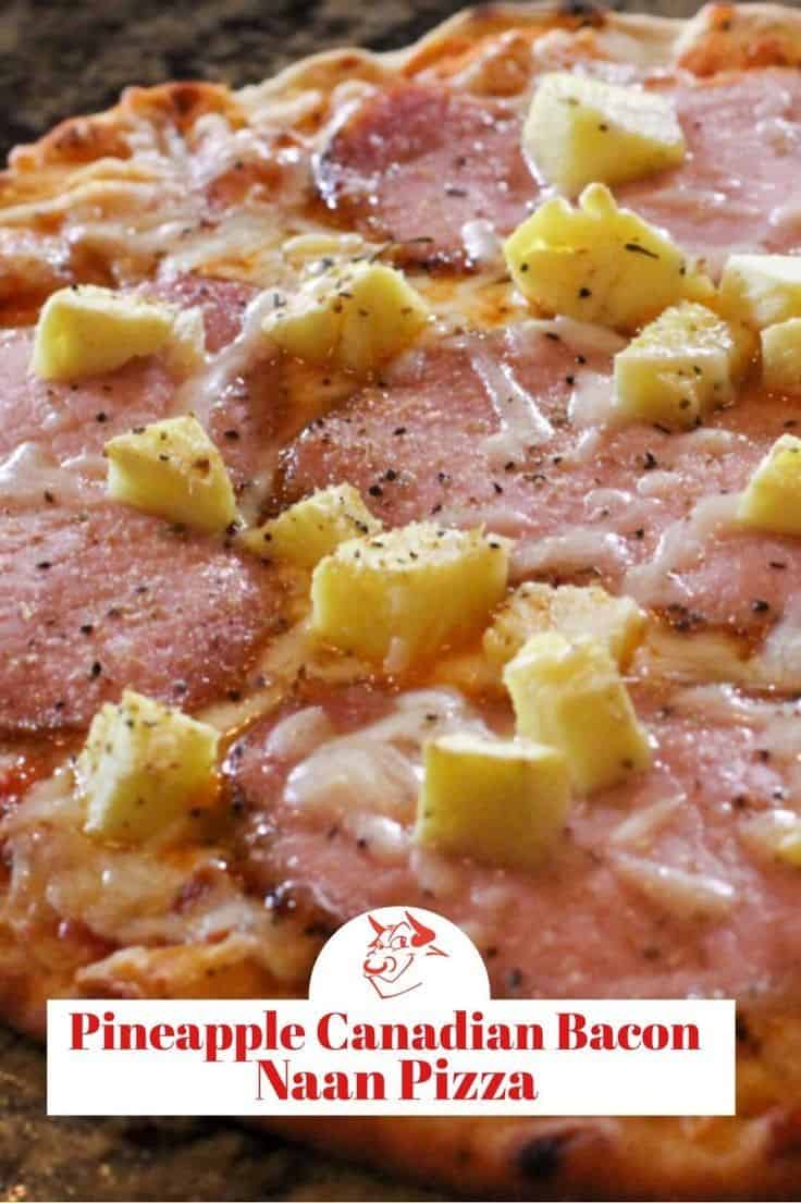 Pineapple Canadian Bacon Naan Pizza