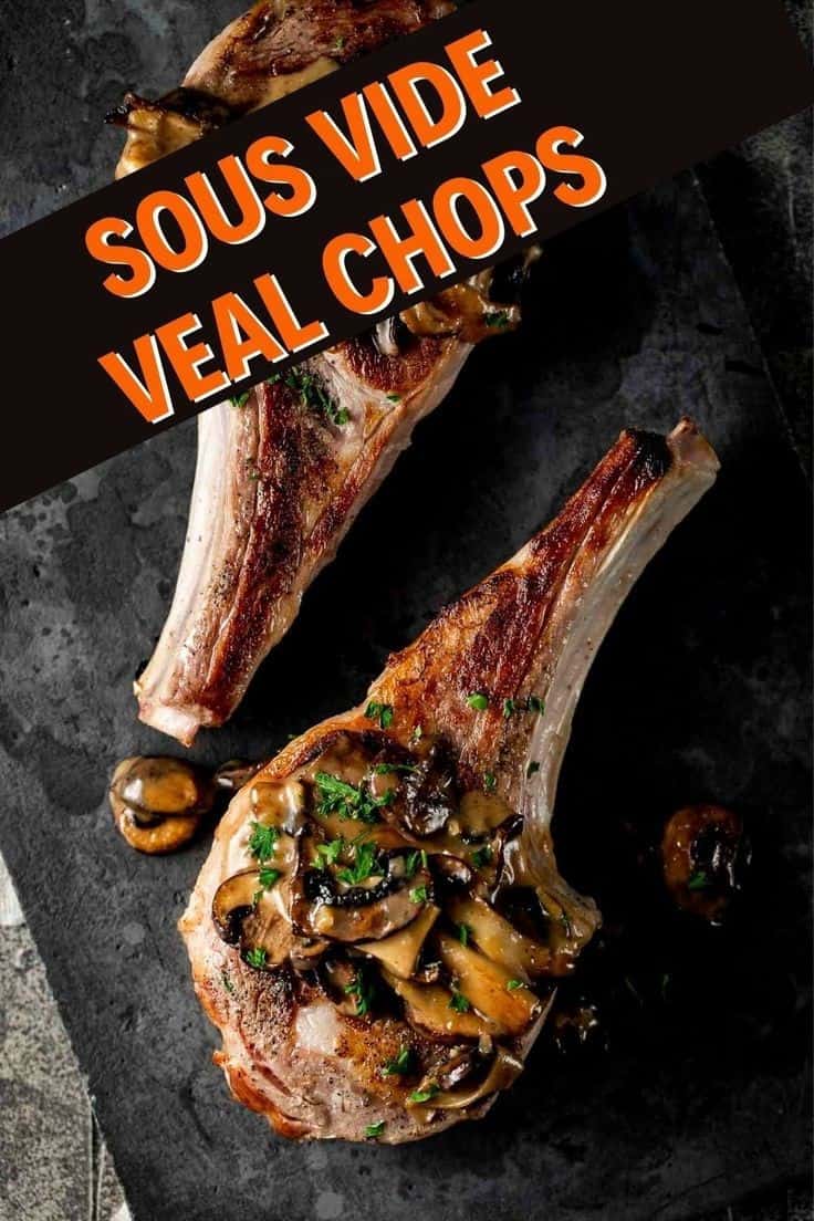 Sous Vide Veal Chops With Miso Mushroom Sauce