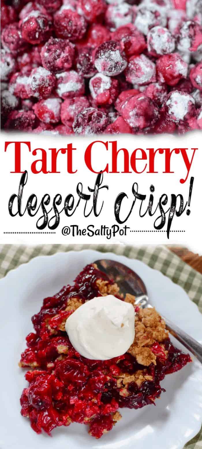 Summertime Sour Cherry Crisp