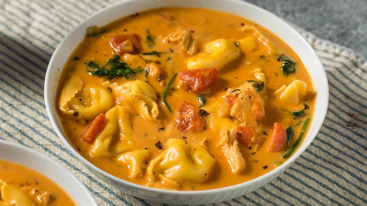 One Pan Tuscan Garlic Chicken Tortellini