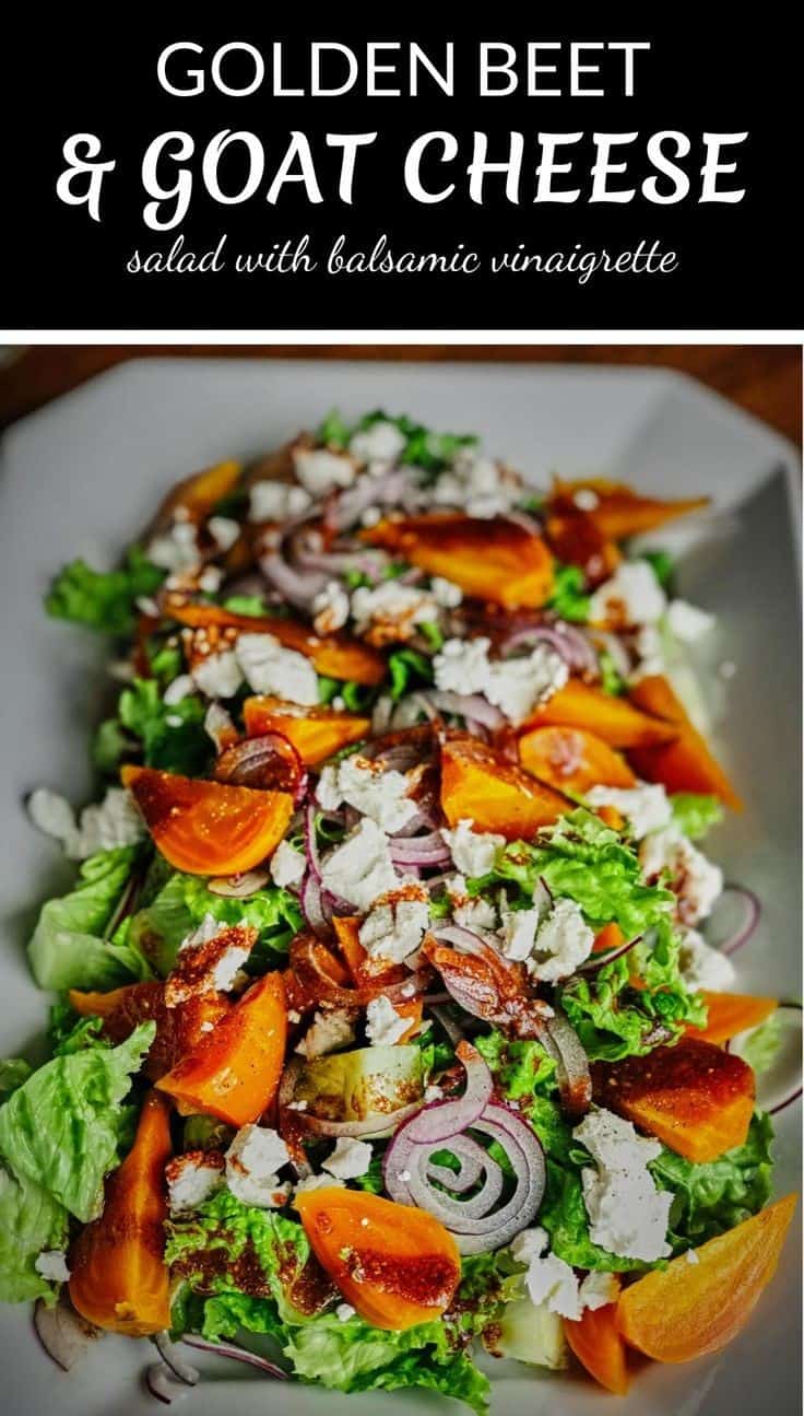 Golden Beet & Goat Cheese Salad