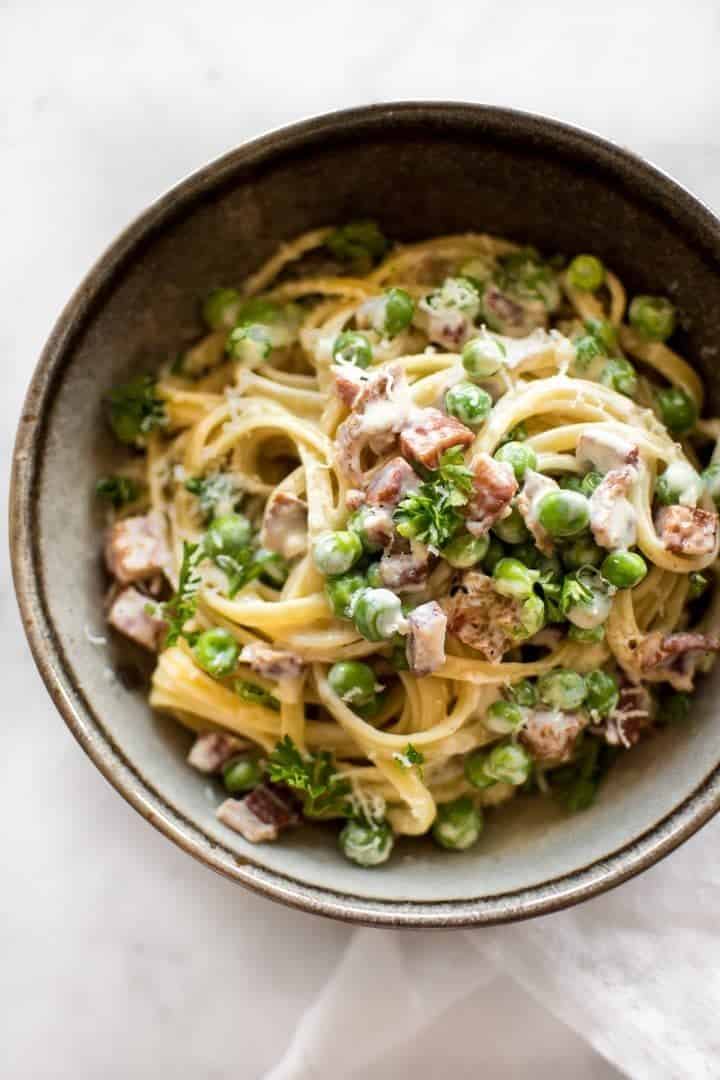 Pancetta And Pea Pasta