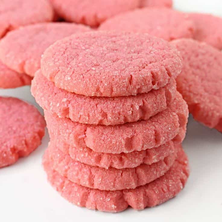 Mexican Pink Cookies Recipe (Polvorones Rosas)