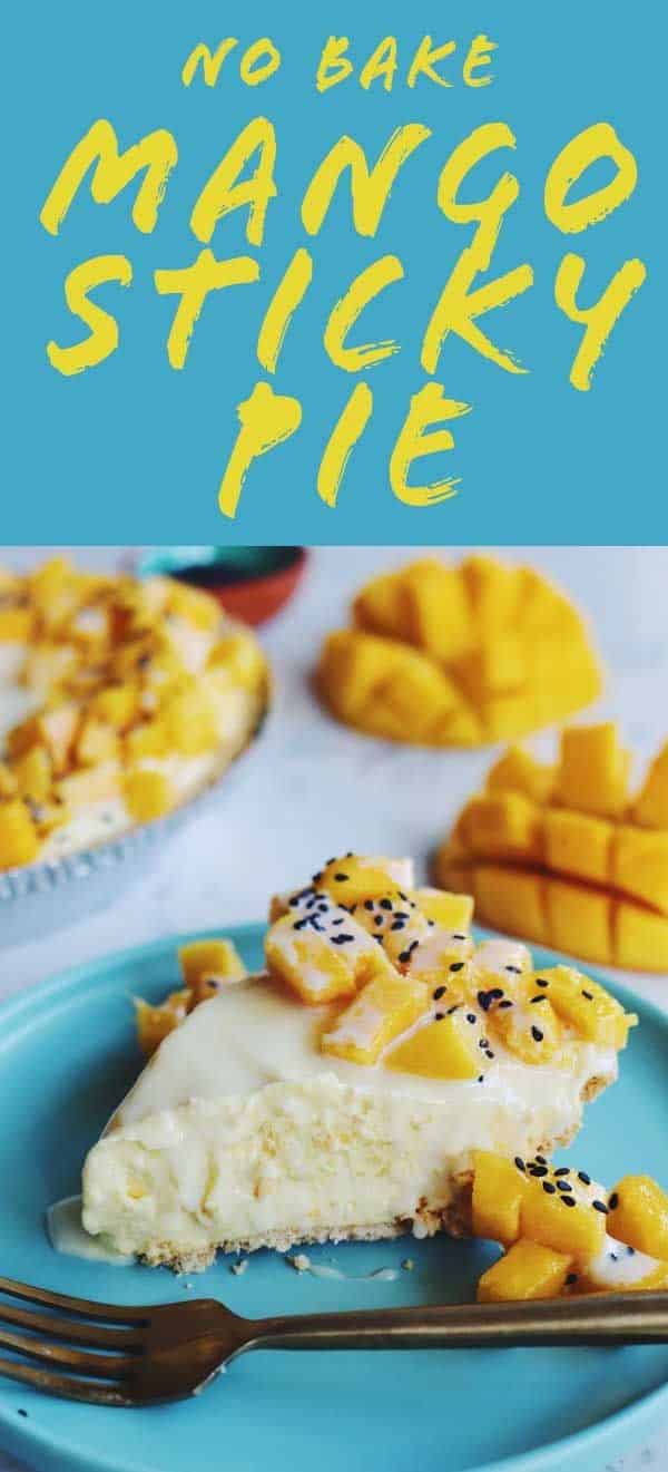 No Bake Mango Sticky Pie