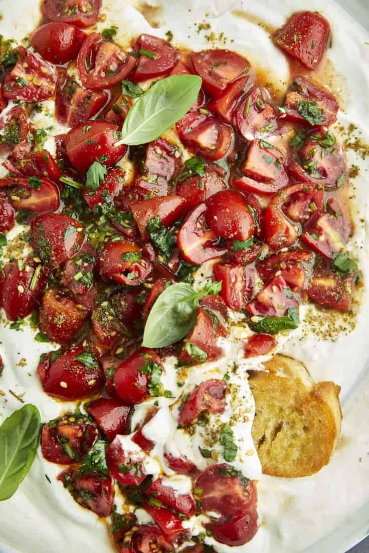 Savory Whipped Cottage Cheese And Tomatoes Bowl