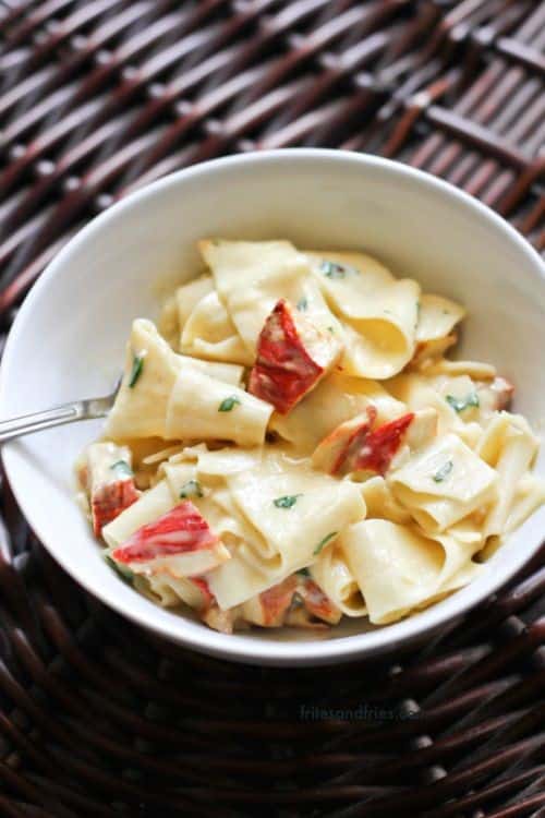 Pappardelle Alfredo With Lobster Mushrooms