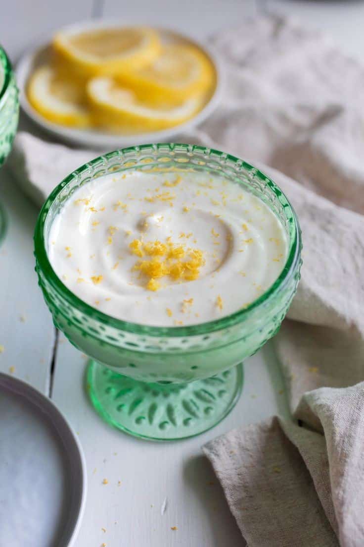 Whipped Cottage Cheese Lemon Mousse