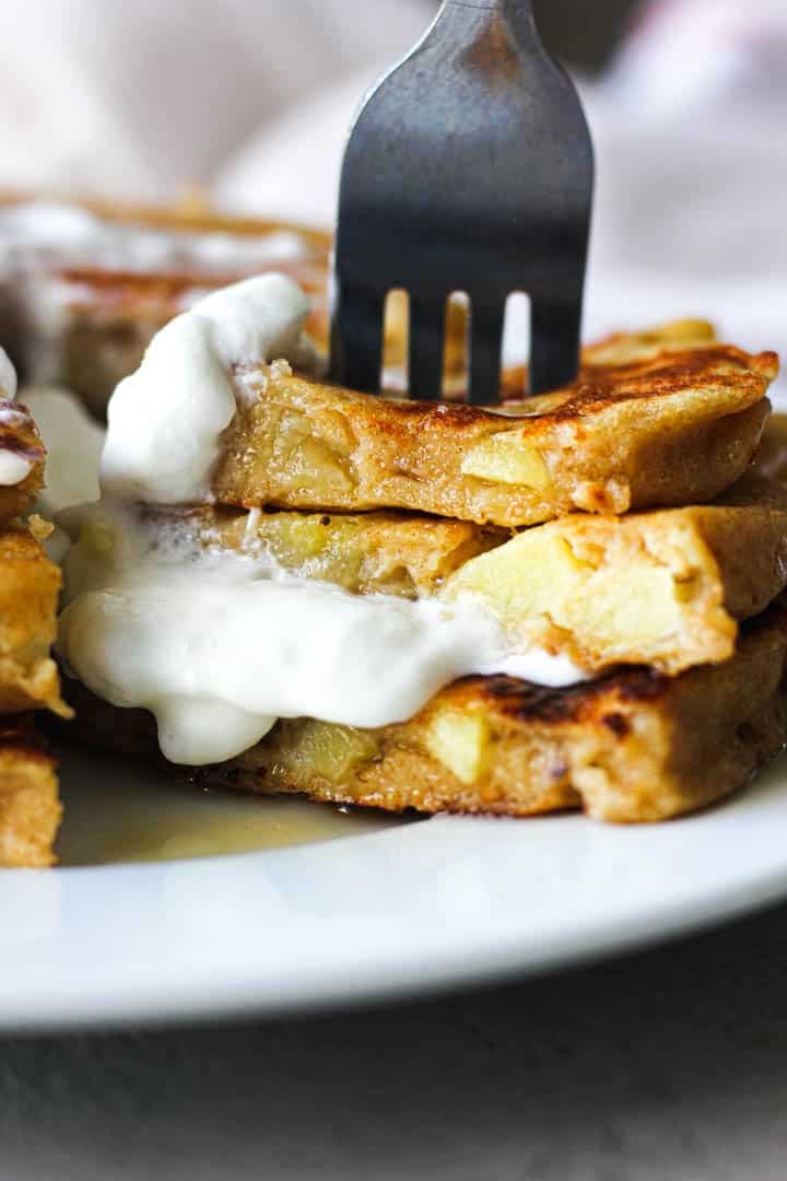 Healthy Weight Watchers Apple Banana Pancakes