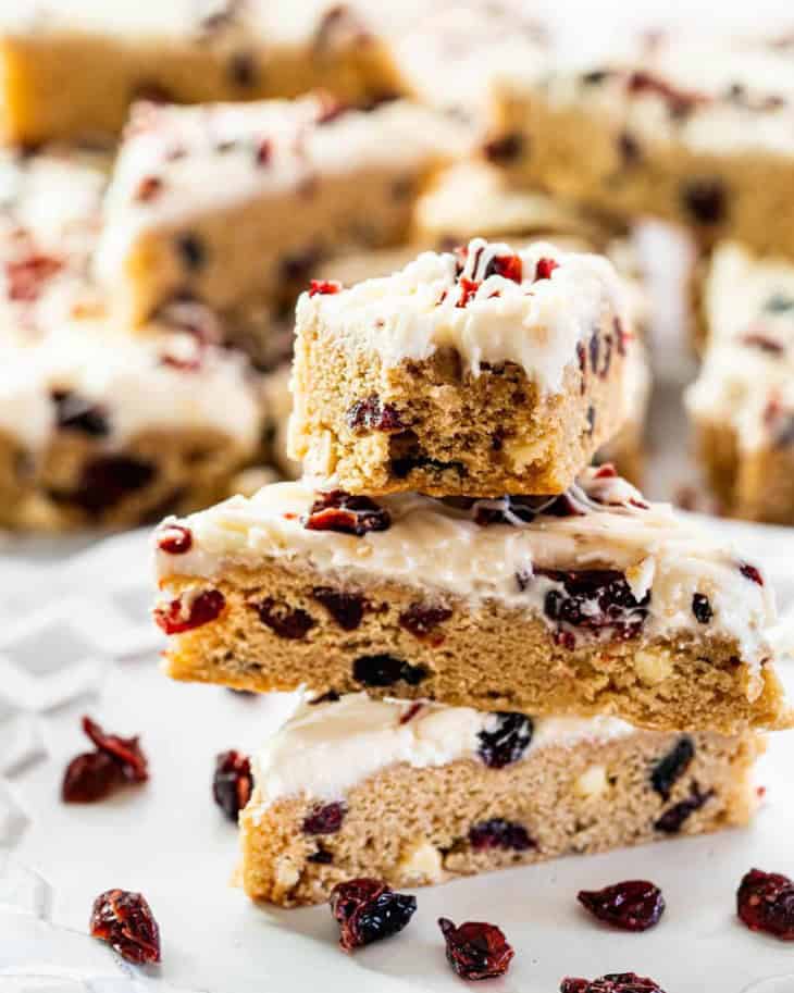 Copycat Starbucks Cranberry Bliss Bars