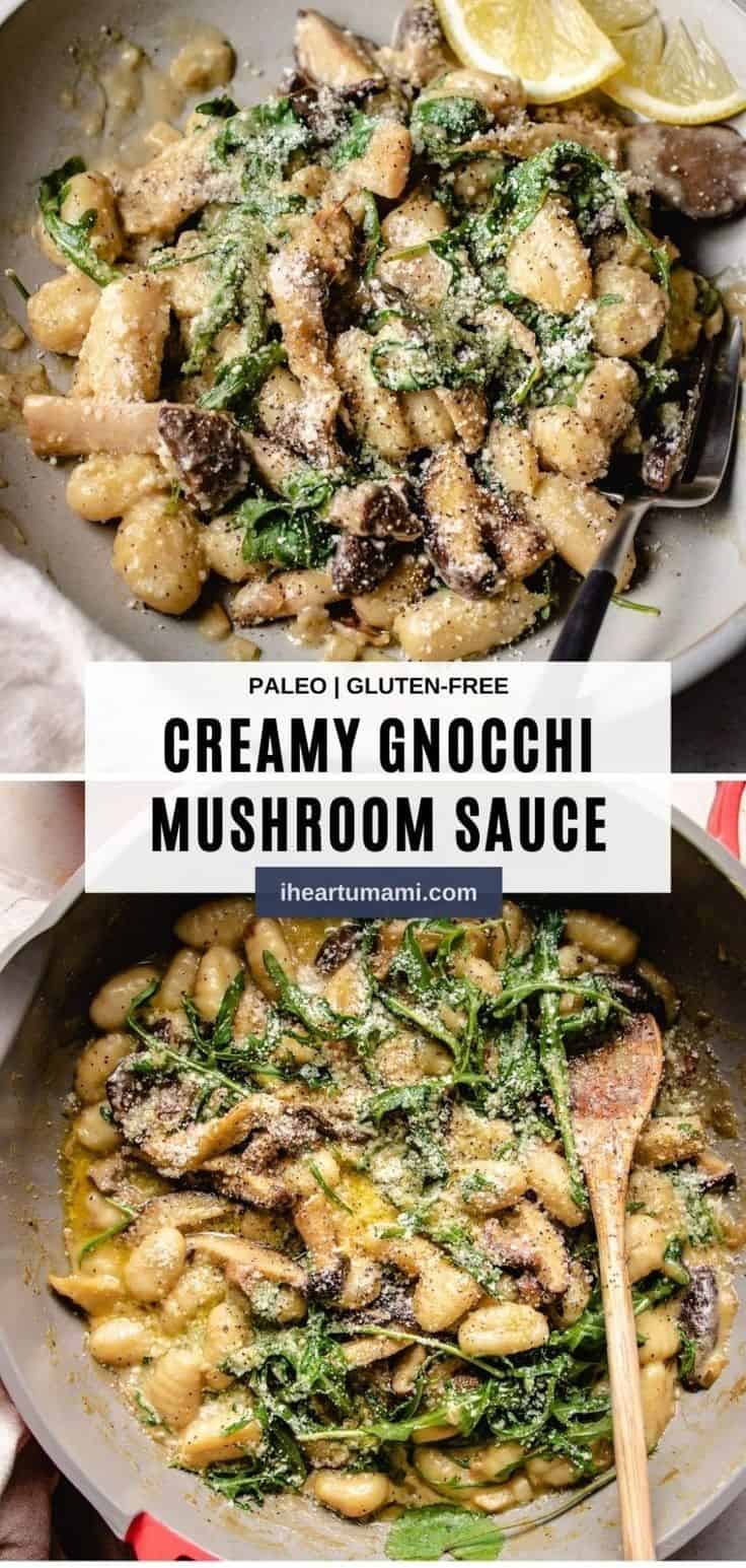 Potato Gnocchi With Mushroom Cream Sauce