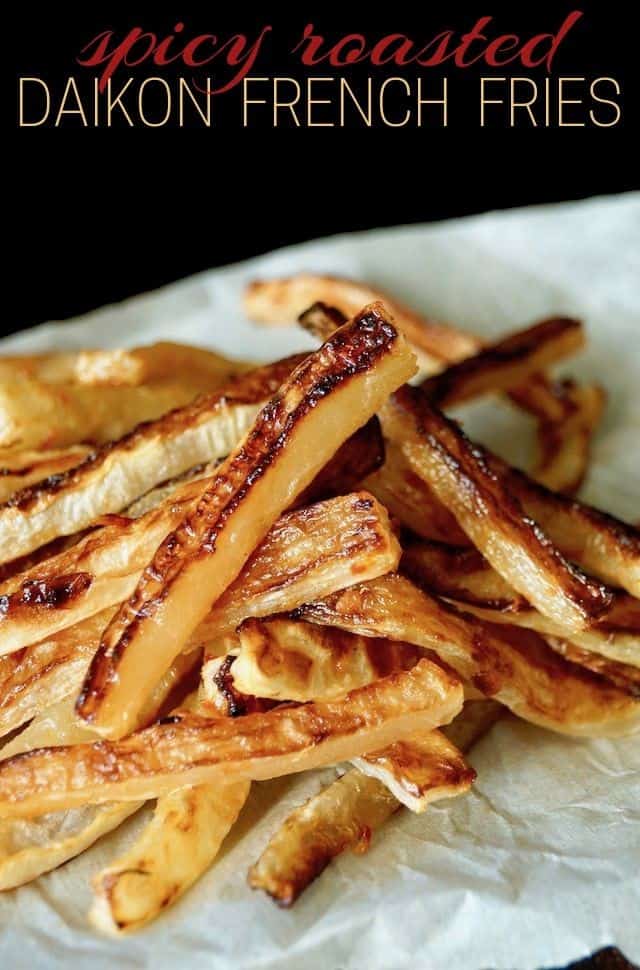 Spicy Roasted Daikon “French Fry”