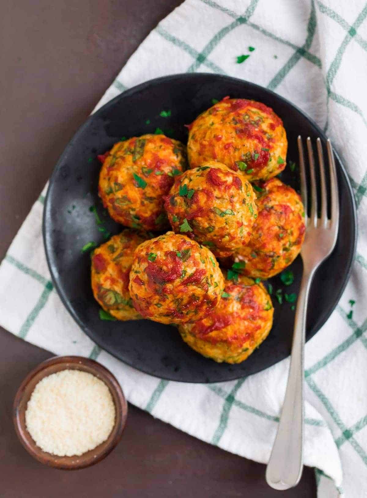 Baked Chicken Meatballs