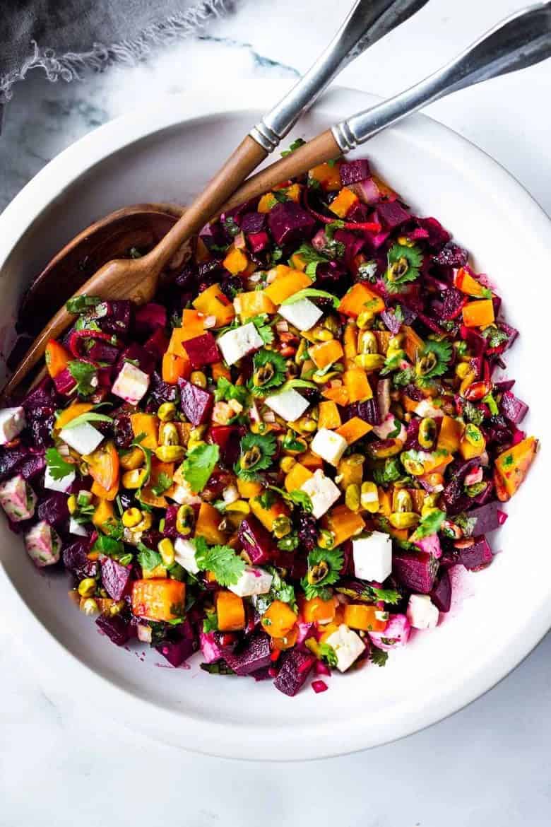 Beet Salad with Feta and Pistachios