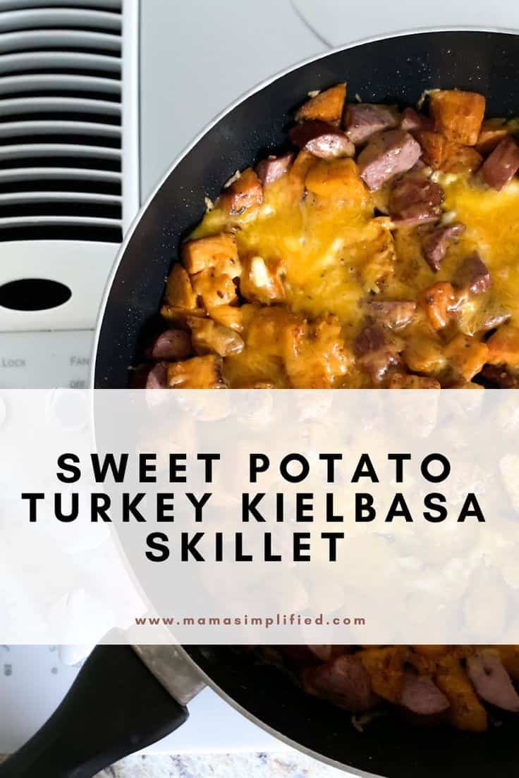 Sweet Potato Turkey Kielbasa Skillet