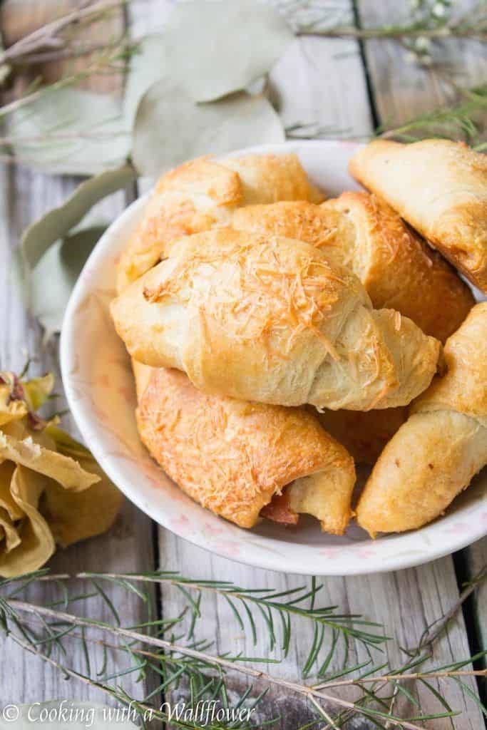 Parmesan Bacon Stuffed Crescent Rolls