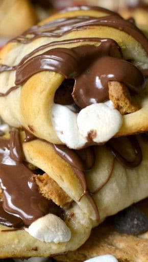 Chocolate Chip Cookie Stuffed Crescent Rolls