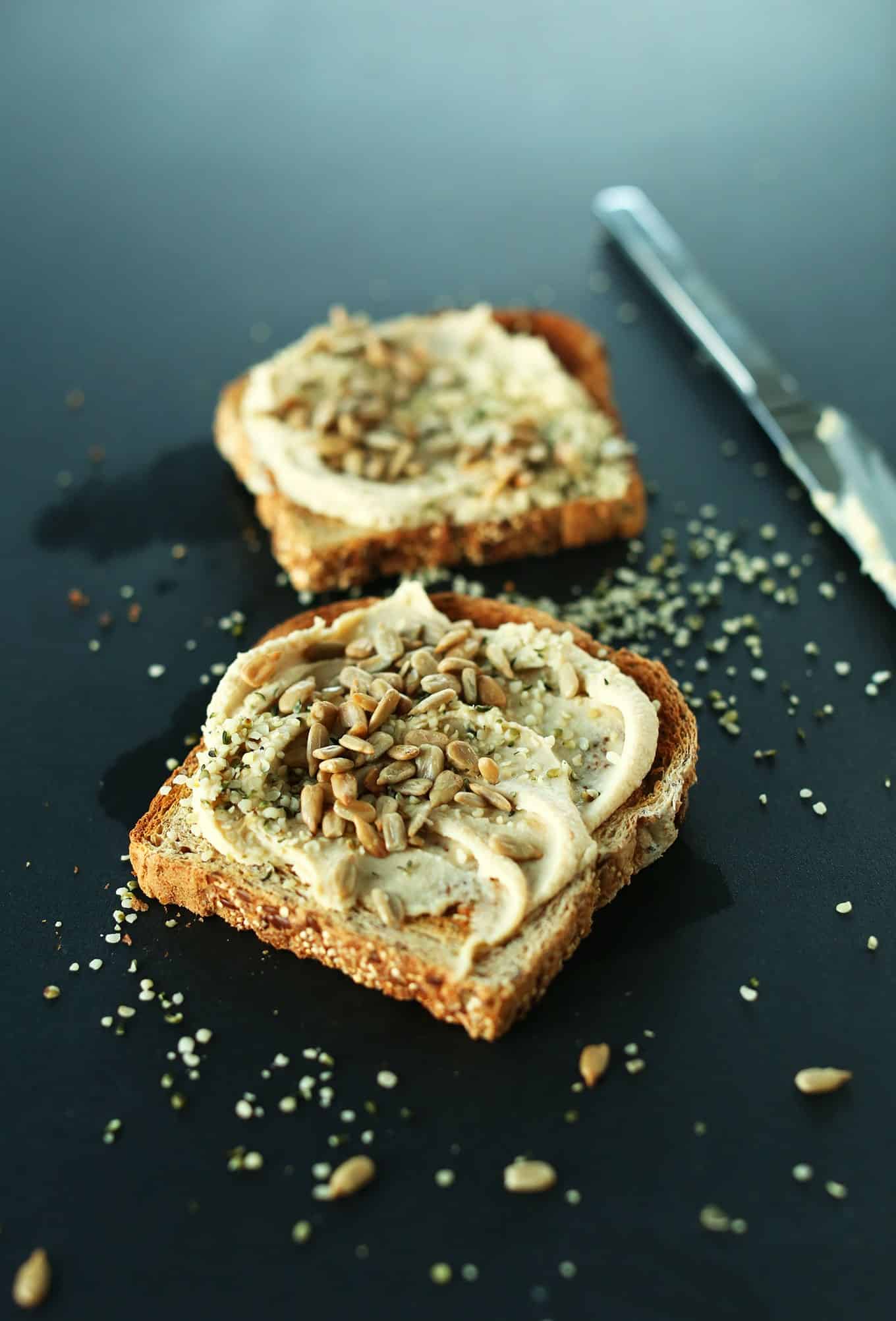 Seedy Hummus Toast