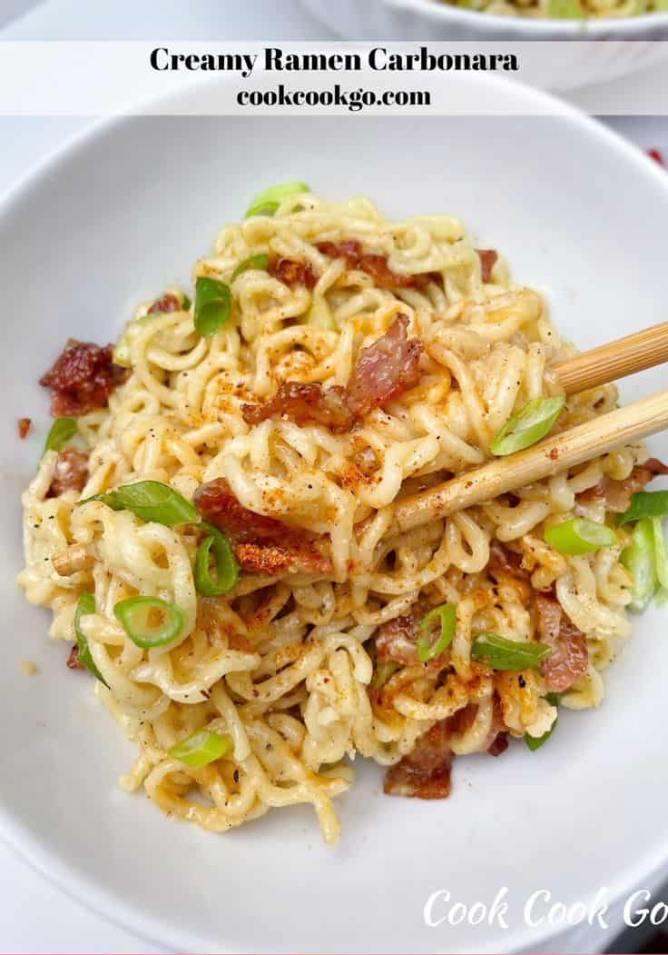 Creamy Ramen Carbonara