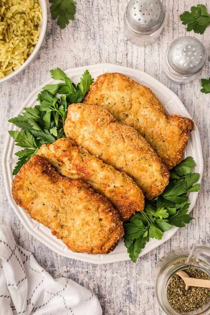 Parmesan Crusted Pork Chops With Herbs