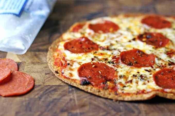 Pepperoni Tortilla Pizza