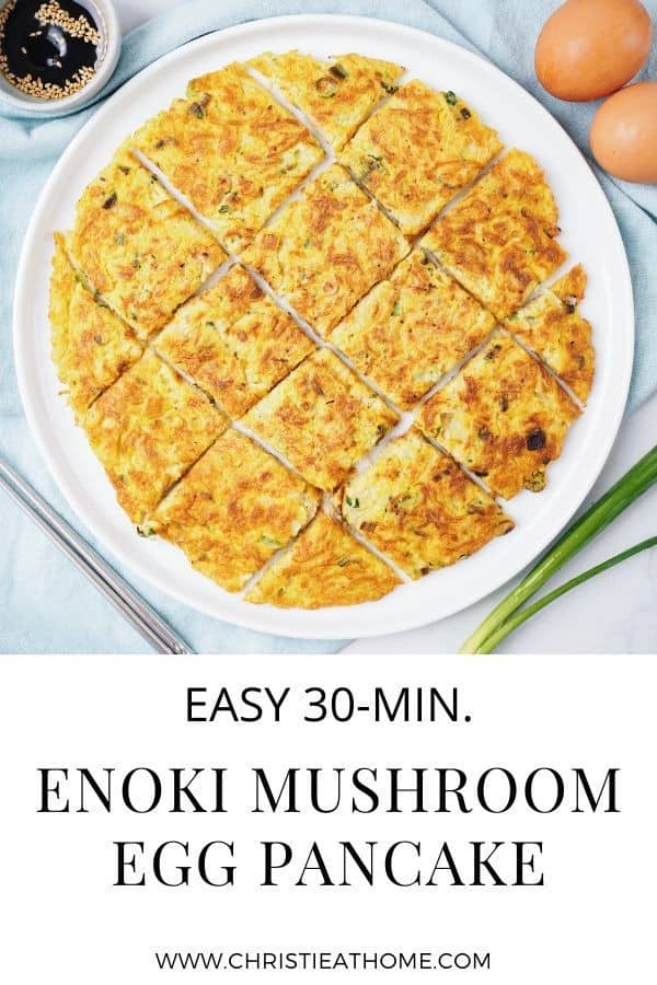 Enoki Mushroom Egg Pancake