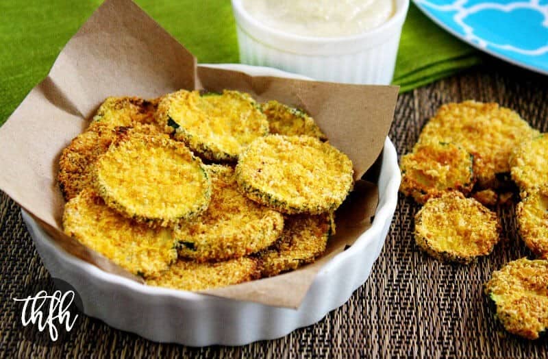 Gluten-Free Vegan Oven-Baked Zucchini Chips