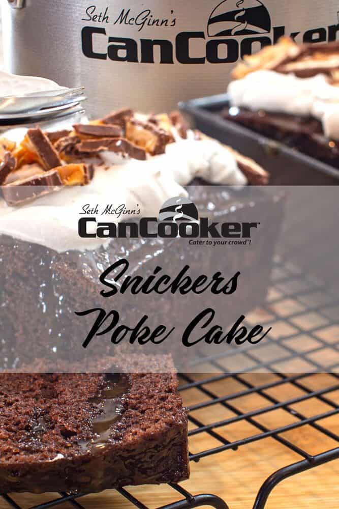 Snickers Poke Cake