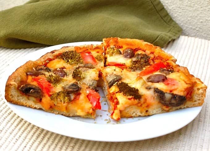 Vegetable Crock Pot Pizza