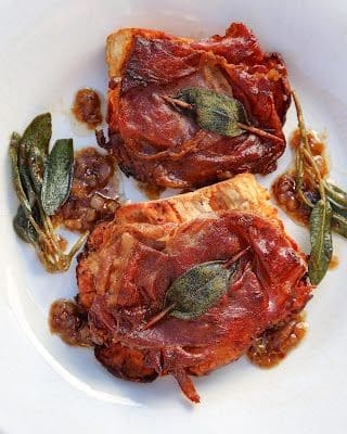 Chicken Of The Woods Saltimbocca