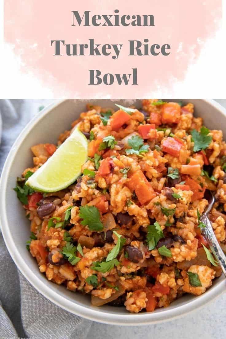 Mexican Ground Turkey Rice Bowls