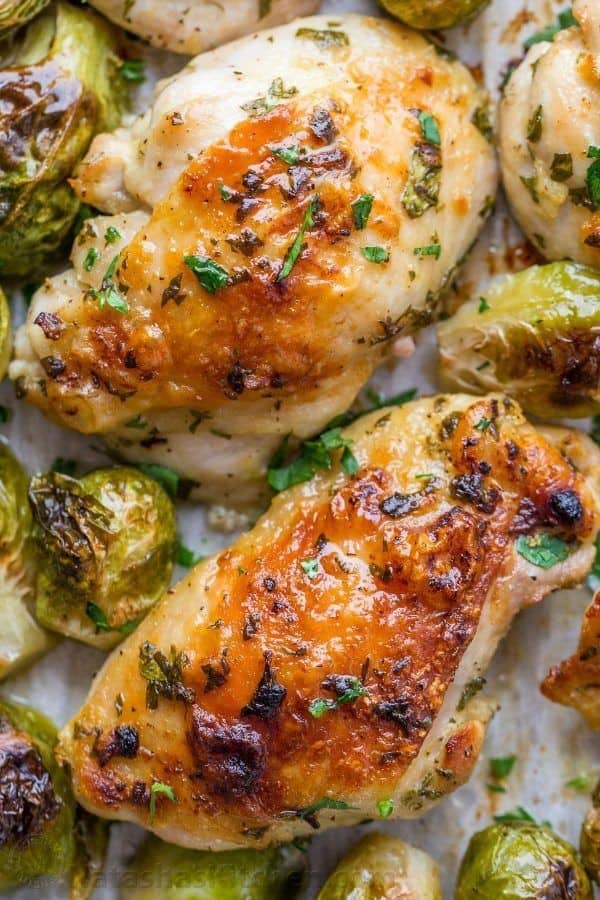 Roasted Brussels Sprouts with Warm Honey Glaze