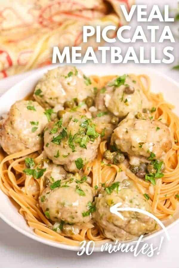 Veal Piccata Meatballs