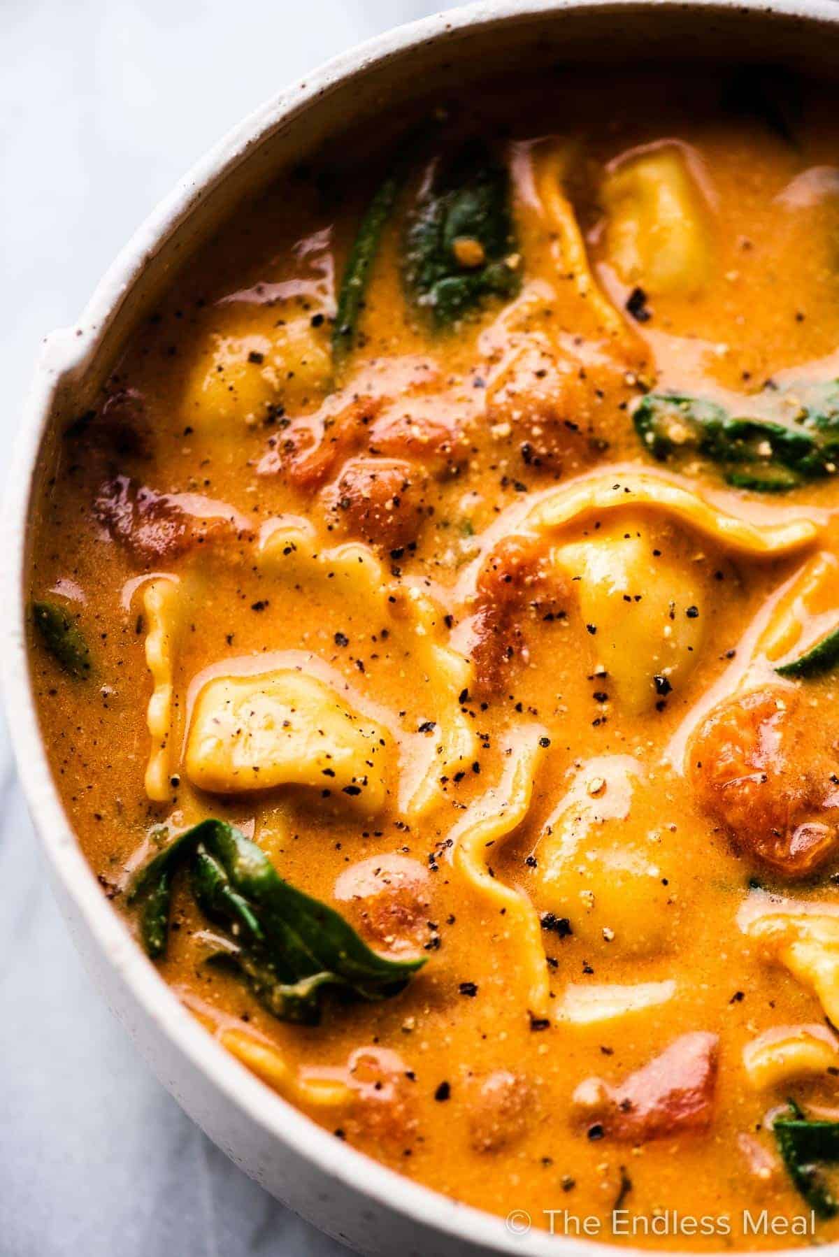 Creamy Tortellini Soup