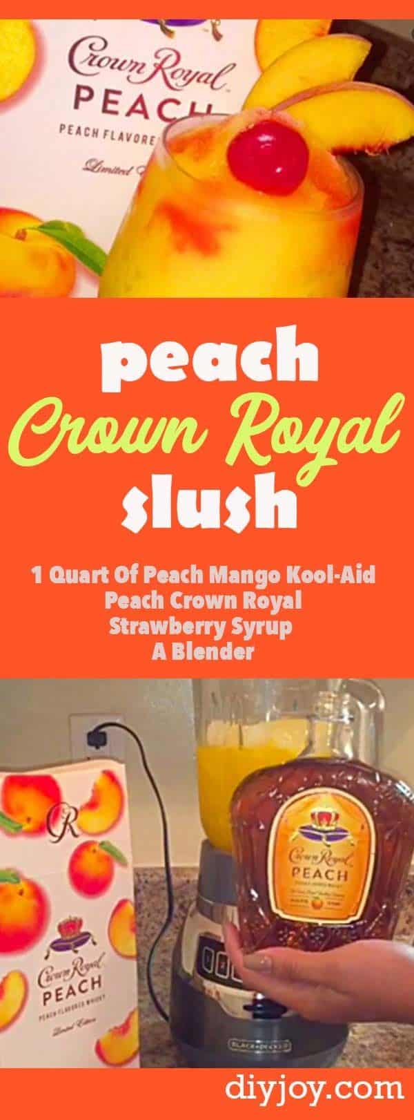 Peach Crown Royal Slushie