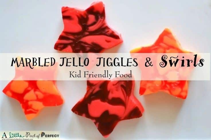 Marbled Jello Jigglers And Swirls