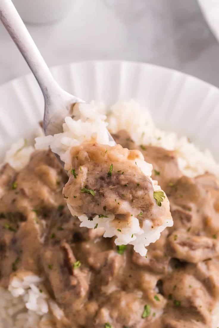 Creamy Steak And Rice